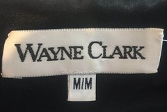 Vintage WAYNE CLARK 1980’s Black Cocktail Power Blouson Dress Long Sleeve Size M