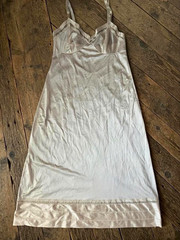 Lorraine 100% Nylon Slip Regular Size Type, Ivory Color, Women’s Size 36