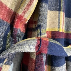 Vintage 50s 60s Plaid Wool Coat Mod Rainbow Hudson Large Atomic Hippy Hollywood