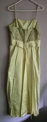 Vintage 1960s Emma Domb Evening Gown Dress Cream Formal Sz 18