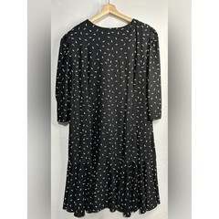 Risa Ann VTG 70’s-80’s Black Dress Size 24 1/2