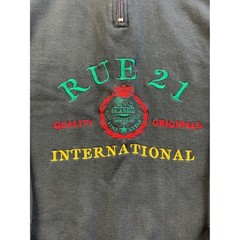 Vintage Rue 21 International 1/4 Zip Sweatshirt Embroidered Medium