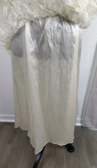 Vtg 80s Gunne Sax Jessica McClintock Cream Lace Wedding Dress Basque Waist Sz 7