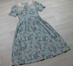 Vintage 80s Piccalino Midi Dress (8 Petite) Prairie Cottagecore Romantic