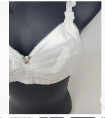 RARE Vtg Symbra Ette Bra NOS 32CC Style 162 1960s 60s New NOS White Beginner