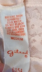 Vintage Gilead Nightgown & Robe Peignoir Set Peach Satin Lace – M