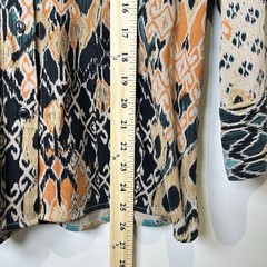 Tianello Vintage Art-to-Wear Beautiful Boho Tribal Dynasty Blouse Tencel Rayon S