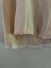VTG 40s 50s Rayon Tissue Faille Crepe Sequin Beaded Ethereal Peach Blouse Flaws