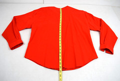 Vintage Western Pearl Snap Shirt Roughrider Size M 80s Orange Fringe Made USA
