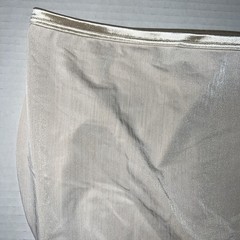 Vintage VANITY FAIR 10 – 3XL Satin Light Control Hi-Cut Beige Panties