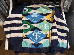 Diane Von Furstenberg Woman Sportswear 44/24W 80’s Sailing Sweater (N)