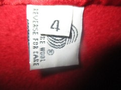 Vtg Princess Diana Dupe LESLIE FAY Red Long Flared Swing Wool Overcoat Trench M