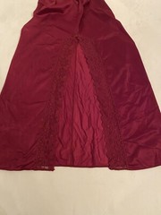 Vintage Movie Star One Shoulder Silky Nylon Lace Asymmetrical Slip Dress Size S