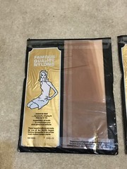 2pr Vtg 1960s Ceil Chapman Reinforced Heel Toe Seamless Mesh Stockings 10 Beige
