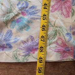 Vtg 70s Prairie Midi Dress M Purple Floral Gauze Knit Bib Dolman Balloon Sleeve