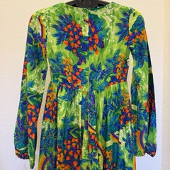 Vintage Pomare Tahiti NWT Hawaiian Tropical Rainbow Floral Maxi Dress Size 8