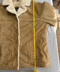 VTG Adler Collection Coat Shearling Suede Heavy Women’s L Ranch Western