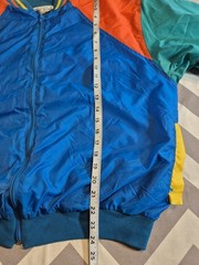 Vintage Bay Club 80s Coat Sz? Color Block Warm Up Jacket Windbreaker Boxy Fit