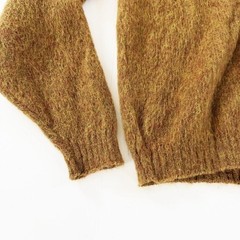 VTG 1960s Wool Mohair Fuzzy Cardigan Kurt Cobain Grunge Sweater Sz Small