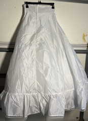 Vintage Mary’s Sk105 Tulle Bridal Petticoat Underlay White Ivory
