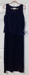 vintage dress AGB buyer california beaded KAUFMANN size 14 made in usa NWT