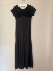 Vtg Scott Barrie BARAD 60s 70s Nightgown MCM L Large Black RARE Gown Long