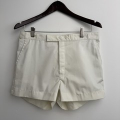 VTG Court Casuals Tennis Shorts Womens 34 White Made in USA 80s Pockets NEW NWT