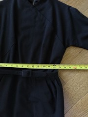 Vintage 1950s Audrey Hepburn Style Black Pencil Dress Wiggle Dress Day to Night