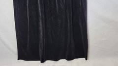 Vintage Louisa Women’s M 12-14 Black Velvet 1/2 Zip Up Dress