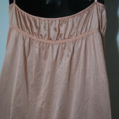 Gossard Artemis Vintage Long Peach Night Gown Lace Women’s Size M Petite Bust 34