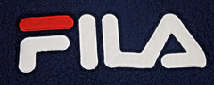 Vintage Fila Sweatshirt Fleece Hoodie Size S 90s Navy Blue FILA Logo Soft Fluffy