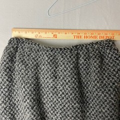 Vtg 70s MJ Seattle Womens XL Gray Mohair Wool Boucle A Line Skirt Made in USA