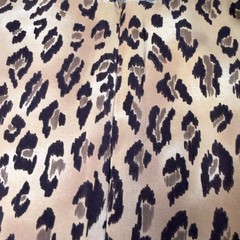 Vintage Studio C Womens Size 16W Leopard Print Shift Dress Sleeveless Floral Hem