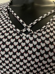 Vintage Candies Heart Print Cut Out Tshirt