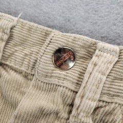Vintage Maverick Blue Bell Corduroy Pants Misses 9/10 Beige USA 60s 70s