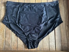 Vtg Torrid Curves 2X Black Lace Brief Slimmer Panties Panty