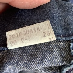 1970’s Deadstock Orange Tab Levi’s Rainbow Stitched Pocket Shorts W22.5