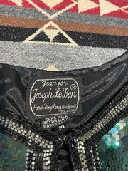 Vintage Jean for Joseph Le Bon Sequin Silk Jacket Women’s M T3