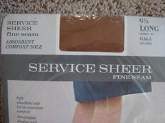 Vintage 9 1/2 Long Service Sheer Fine Seam Stockings Length 34″ Gaymode 1960’s