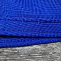 Vintage Gibi 60s 70s Blue Wool Skirt Suit Set Sz. 14 Italy