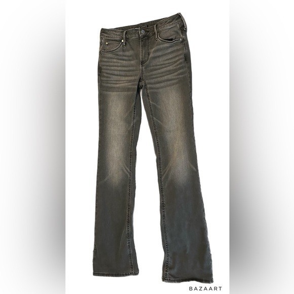 Simply Vera Vera Wang mid rise bootcut gray jeans