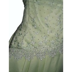 Masquerade Dress Vintage y2k Lime Green Fairy Mesh Glitter Gown Princess Pixie