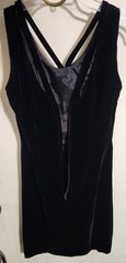 Vintage Dress The Addis Co Syracuse NY NO SIZE TAGS Black Velvit Type Material
