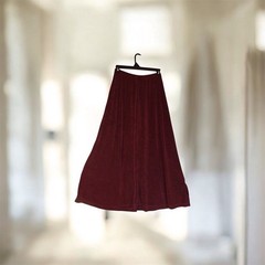 Vintage Goth Graffiti Skirt,Size Medium,Burgundy,37 Inches Long