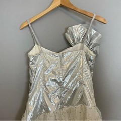 Vintage Party Dress Halloween Costume Fairy Princess Barbie Queen Silver Prom