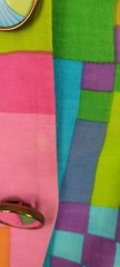 Vtg Anne Crimmins For UMI Collections Bold Neon Geometric Skirt Jacket Suit 10
