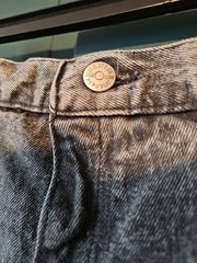 VTG 80s 90s Denim Republic High Waist Acid Wash Jeans Tapered Leg wth Zippers