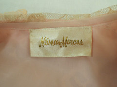 Vintage Odette Barsa Pink Nylon Lace Peignoir Set SMALL New Old Stock Tags Fancy