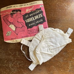 Vintage Shieldeze All Wardrobe Dress Shield Cotton No Pins No Sew Easy Wash