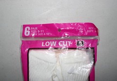 NOS OPEN PACKAGE 6 Pair Athletech Low Cut Womens Socks Fits 9-11 Shoe 4-10 1/2